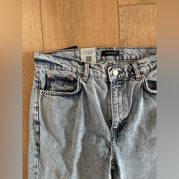 Amendi AKE Men’s Distressed Slim Jeans 90’s Grunge Wash Denim - Picture 4 of 6